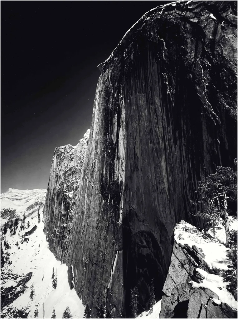 Ansel adams monolith the face of half dome