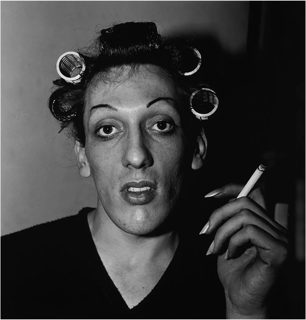 Diane Arbus A Young Man in Curlers at Home