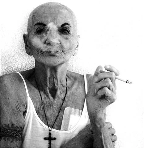 Diane Arbus Old Woman smoking