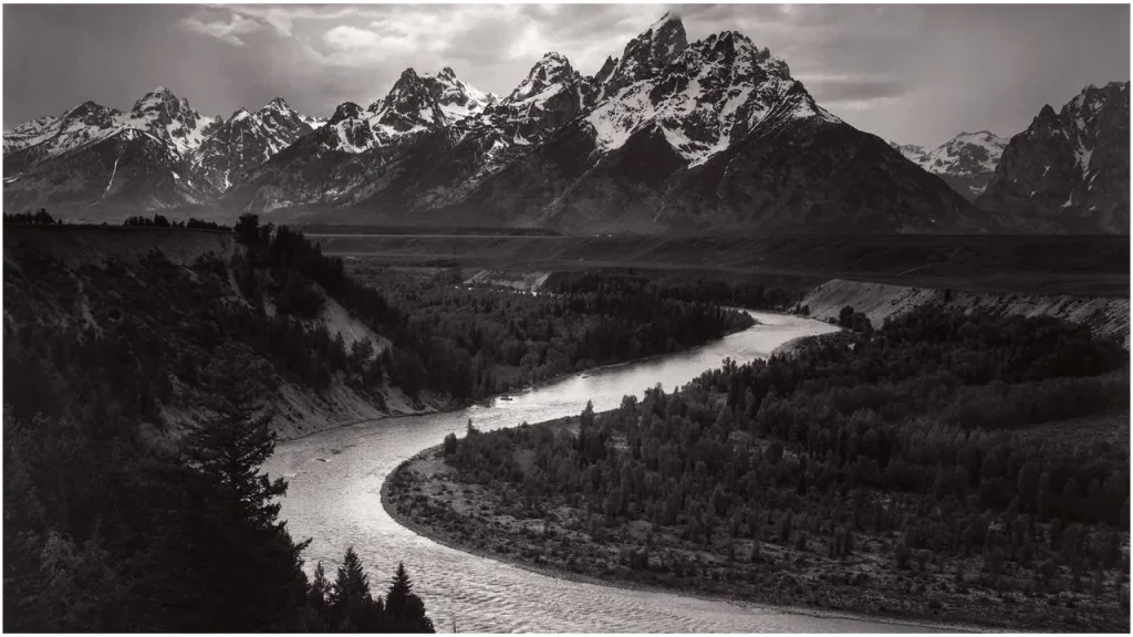 The Tetons and the Snake River Grand Teton National Park Ansel Adams