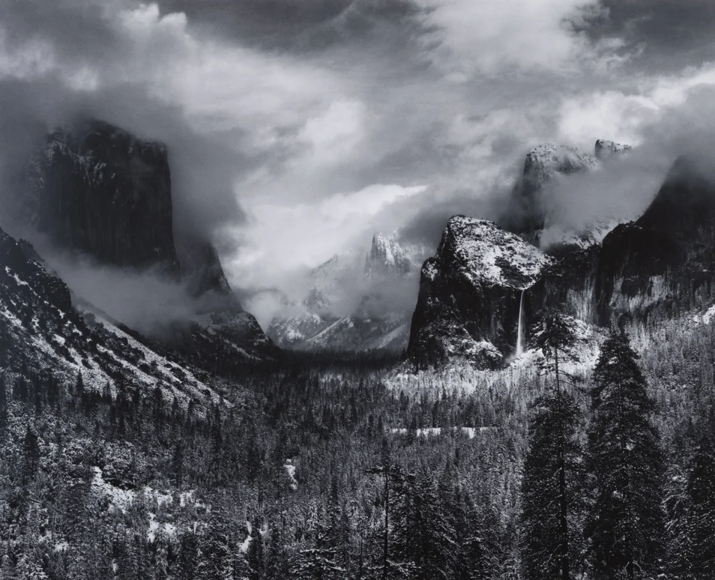 clearing winter storm Yosemite Ansel Adams